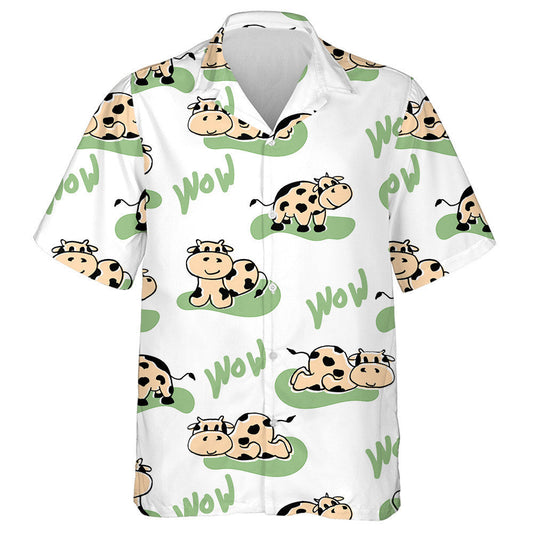 Spring And Summer Cows Invitations Moo Farm Hawaiian Shirt, Hawaiian Shirt Gift, Christmas Gift