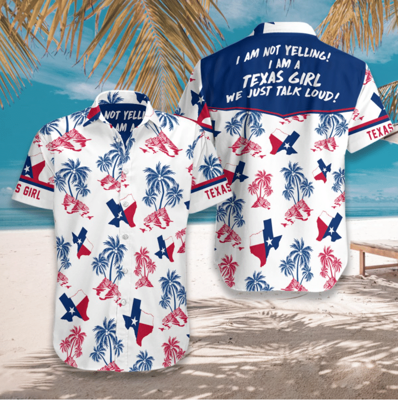 Copy of Texas Proud Blue Artistic Background Design Hawaiian Shirt,Hawaiian Shirt Gift, Christmas Gift