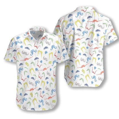 Stíl Mustache Ez16 0812 Léine Haváís, Bronntanas Léine Haváíais, Bronntanas Nollag