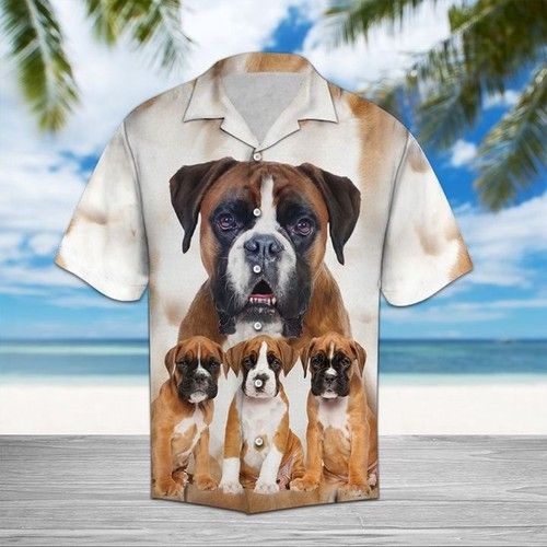 Boxer Great Hawaiian Shirt Summer,Hawaiian Shirt Gift, Christmas Gift