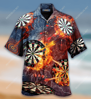 Born To Play Darts Forced To Work Hawaiian Aloha Shirt Hawaiian Shorts Beach Short Sleeve,Hawaiian Shirt Gift, Christmas Gift