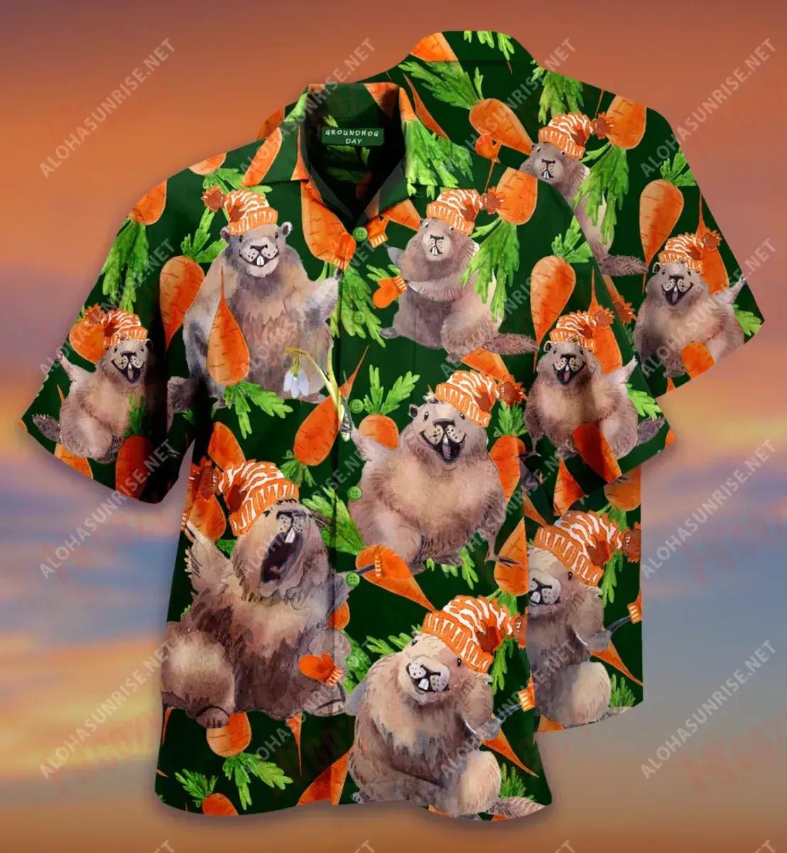 Tadaar! Happy Groundhog Day Short Hawaiian Shirt Hobbies Hawaiian T Shirts Hawaiian Crazy Shirts Crazy Shirts Hawaii, Hawaiian Shirt Gift, Christmas Gift