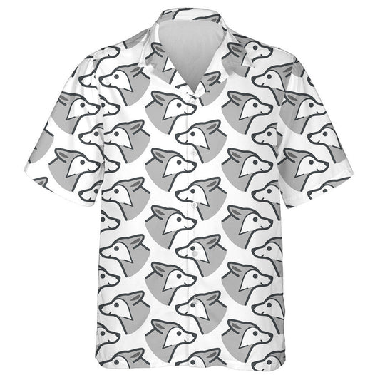 Simple Trendy Animal With Wolf Head Cartoon Hawaiian Shirt, Hawaiian Shirt Gift, Christmas Gift
