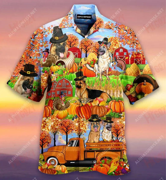 Buíochas Sona Aoire Gearmánach Léine Gearr Muinchille Unisex Aigéan T Léinte Haváís Seanréalta Léinte Haváís Patrún Léine Haváíais, Bronntanas Léine Haváíais, Bronntanas Nollag