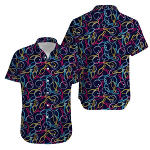 Bowling Color Hawaiian Aloha Shirts,Hawaiian Shirt Gift, Christmas Gift
