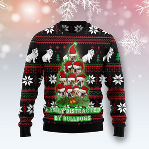 Bulldog Pine Tree Christmas Ugly Christmas Sweater,Christmas Gift,Gift Christmas 2022