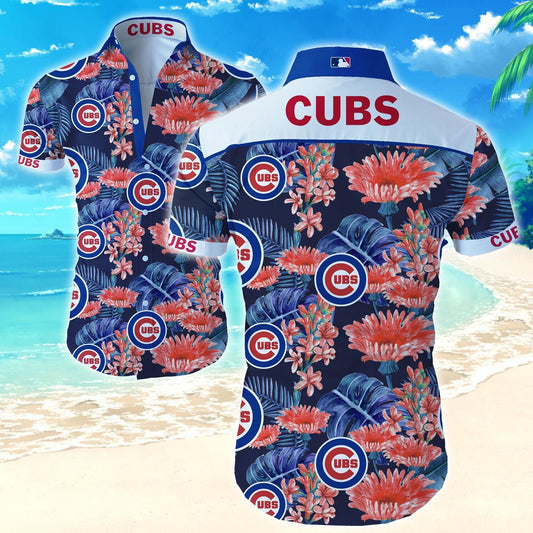 Chicago Cubs Hawaiian Shirt_Hawaiian Shirt Gift, Christmas Gift