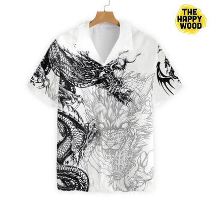 Oriental Dragon Hawaiian Shirt, Hawaiian Shirt Gift, Christmas Gift