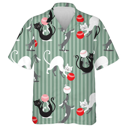 Baby Cats And Dogs Playing With Ball Hawaiian Shirt, Hawaiian Shirt Gift, Christmas Gift