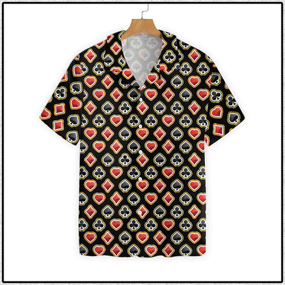 Casino Poker Black Hawaiian Shirt_Hawaiian Shirt Gift, Christmas Gift