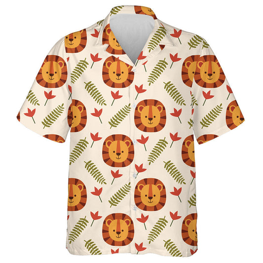 Lion Álainn Le Bláthanna Agus Duilleoga Léine Haváí, Bronntanas Léine Haváí, Bronntanas Nollag