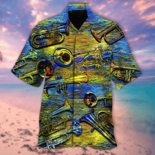 I Make My Own Music Horn Hawaiian Shirt,Hawaiian Shirt Gift, Christmas Gift