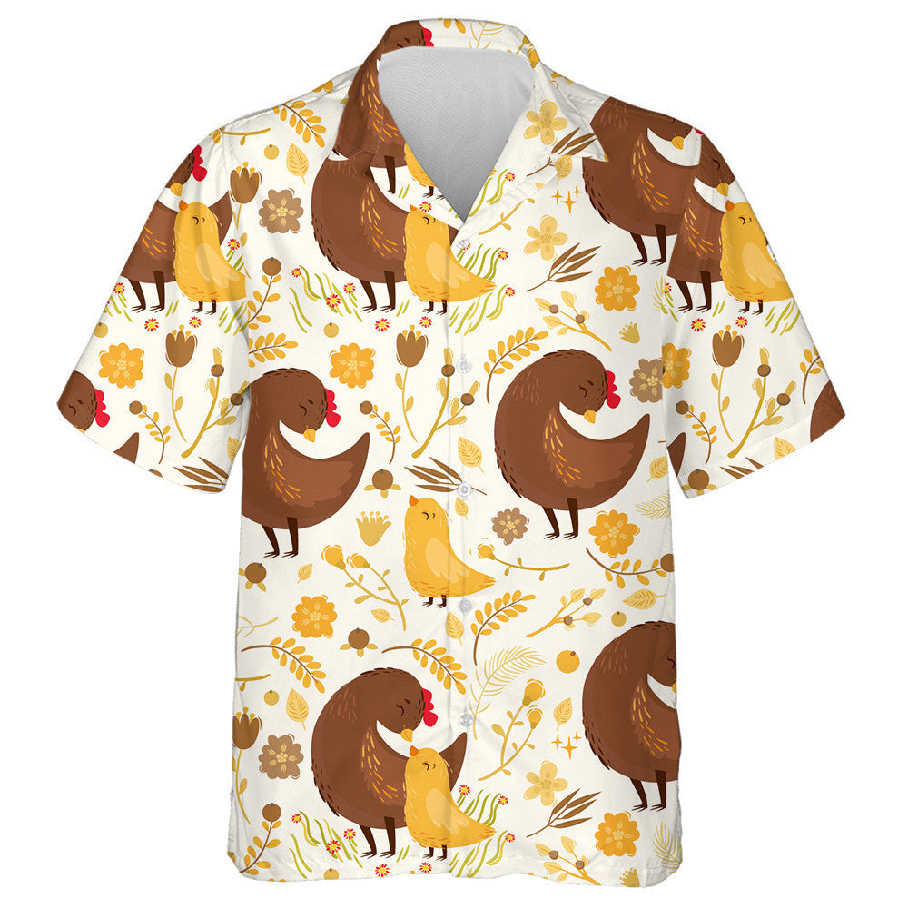 Cearc Álainn Agus Sicín Beag Le Léine Haváí ón bPlanda Buí, Bronntanas Léine Haváíais, Bronntanas Nollag