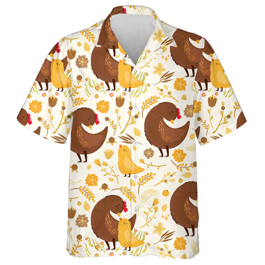 Cearc Álainn Agus Sicín Beag Le Léine Haváí ón bPlanda Buí, Bronntanas Léine Haváíais, Bronntanas Nollag