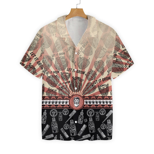 Let It Grow Siombail Uathúil Dearadh Go hiontach Léine Haváís, Bronntanas Léine Haváíais, Bronntanas Nollag