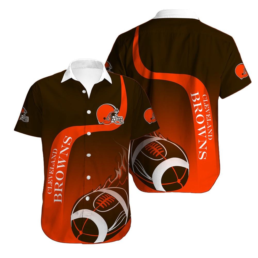 Cleveland Browns Hawaiian Shirt_Hawaiian Shirt Gift, Christmas Gift