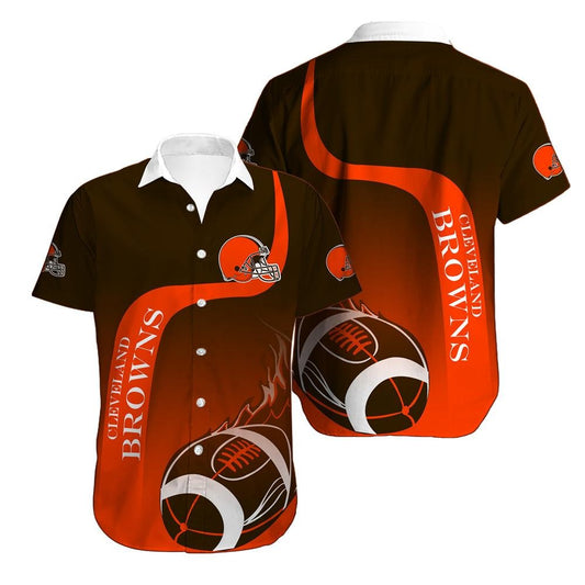 Cleveland Browns Hawaiian Shirt_Hawaiian Shirt Gift, Christmas Gift