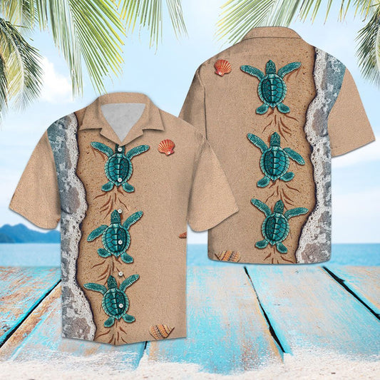 Grúpa Greannmhar Turtar Ar Phatrún Trá Léine Haváís, Bronntanas Léine Haváí, Bronntanas Nollag