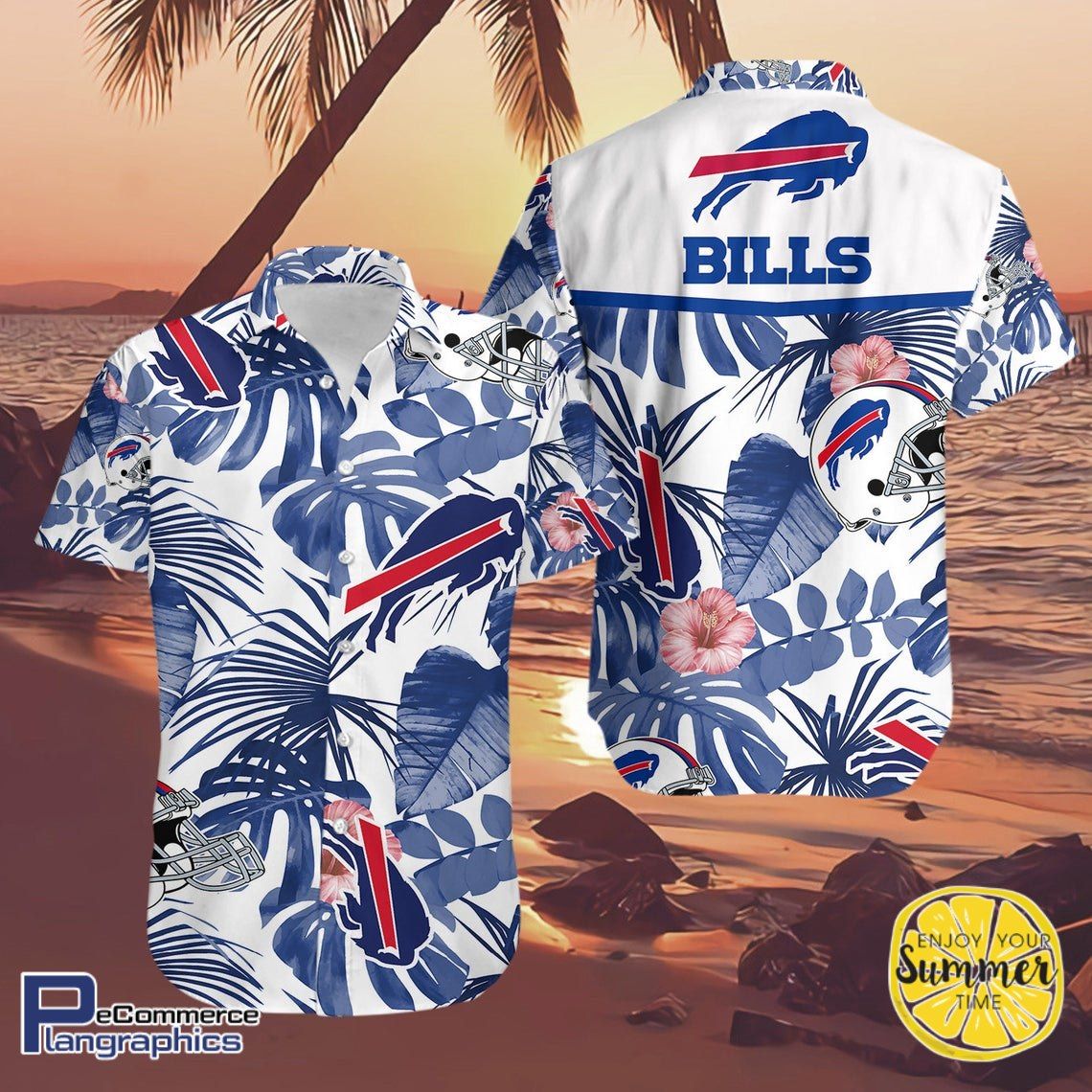 Buffalo Bills Aloha Shirt Hawaiian Aloha Shirt Hawaiian Shorts Beach Short Shirt,Hawaiian Shirt Gift, Christmas Gift