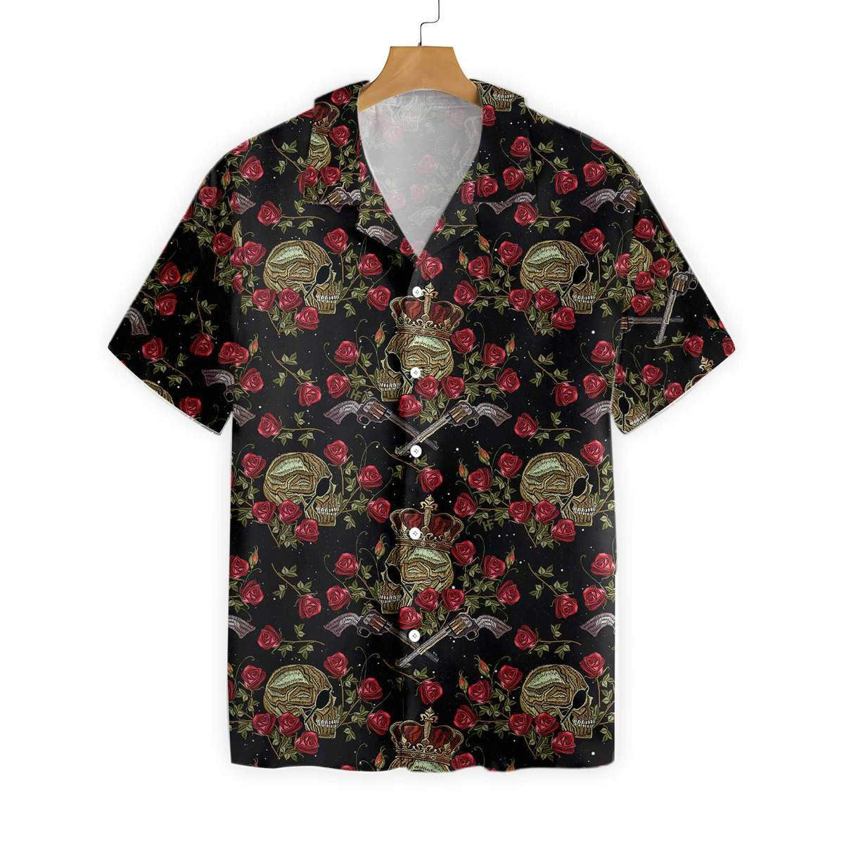 King Of Pirates In Crown Pattern Hawaiian Shirt, Hawaiian For Gift