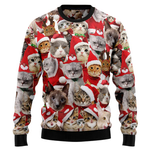 Lovely Cats Ugly Christmas Sweater,Christmas Ugly Sweater,Christmas Gift,Gift Christmas 2024