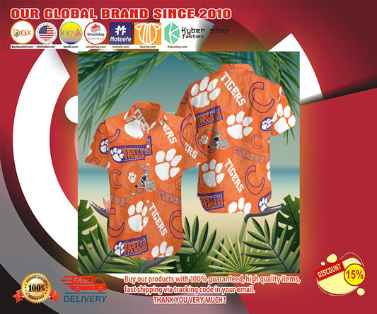 Clemson Tigers Hawaiian Shirt, Hawaiian Shirt Gift, Christmas Gift