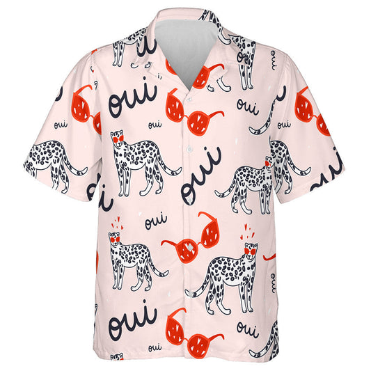 Modern Funny Leopards And Sunglasses Design Hawaiian Shirt,Hawaiian Shirt Gift, Christmas Gift