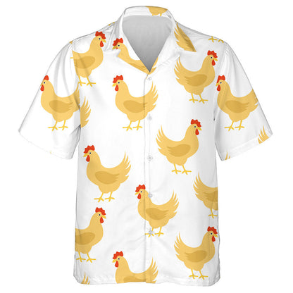 Sicín Álainn Le Suaitheantas Dearg Ar Léine Haváí Cúlra Bán, Bronntanas Léine Haváíais, Bronntanas Nollag