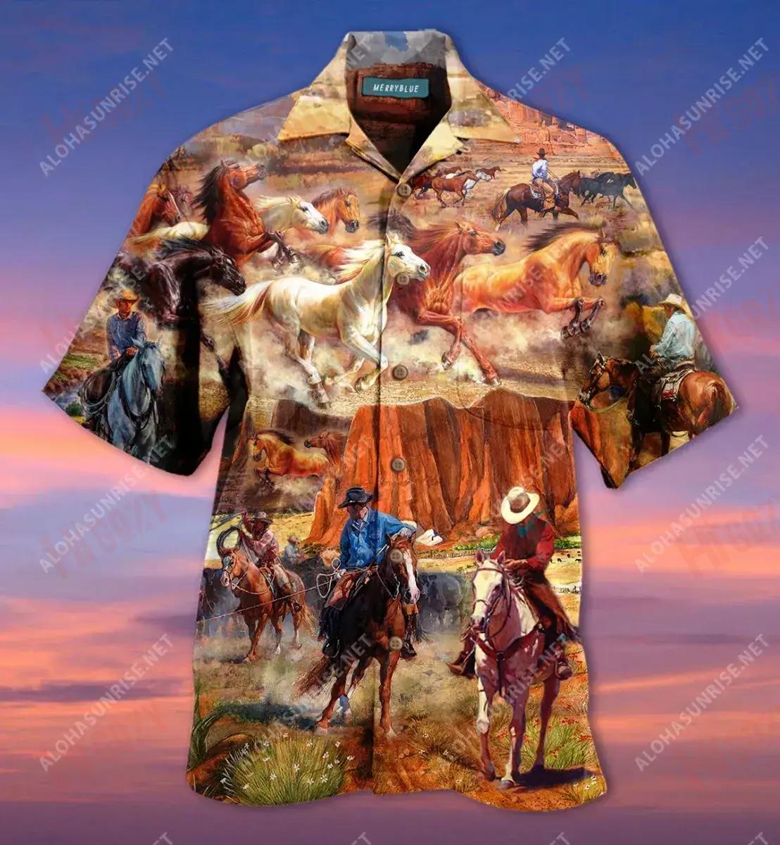 Vintage Cowboy , Cowboy Up Unisex Hawaiian Shirt Hobbies Short Sleeve Tactical Hawaiian Shirt Hawaiian Shirts For Men, Hawaiian Shirt Gift, Christmas Gift