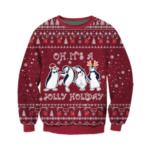 Jolly Holiday Knitting Pattern 3D Print Ugly Sweater Hoodie All Over Printed, Christmas Ugly Sweater,Christmas Gift,Gift Christmas 2022