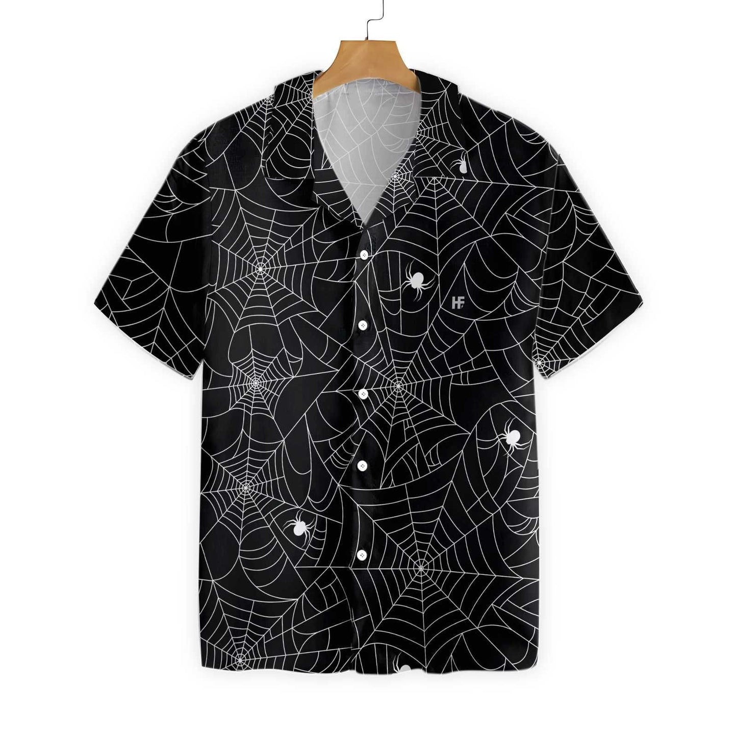 Halloween Spider Web Hawaiian Shirt, Hawaiian For Gift