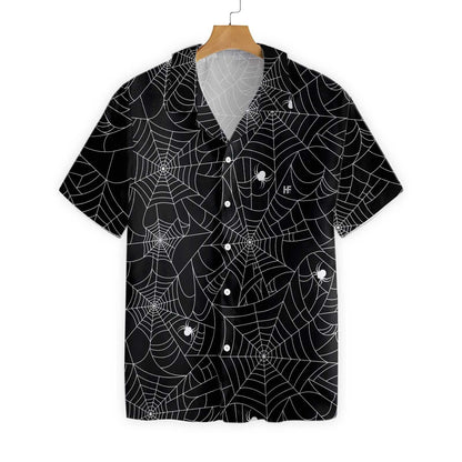 Halloween Spider Web Hawaiian Shirt, Hawaiian For Gift