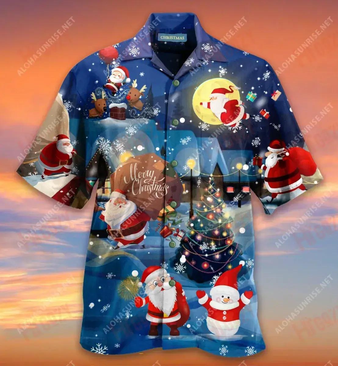 Jolly Jolly Of Christmas Short Léine Haváís Caitheamh aimsire Léinte Teochriosacha Léinte Haváís is Fearr Léinte haváíais d'Fhir, Bronntanas Léine Haváís, Bronntanas Nollag