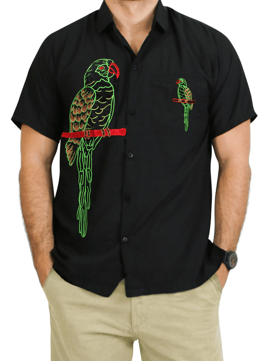 Beautiful Arrogant Green Parrot Tropical Hawaiian Shirt, Hawaiian For Gift