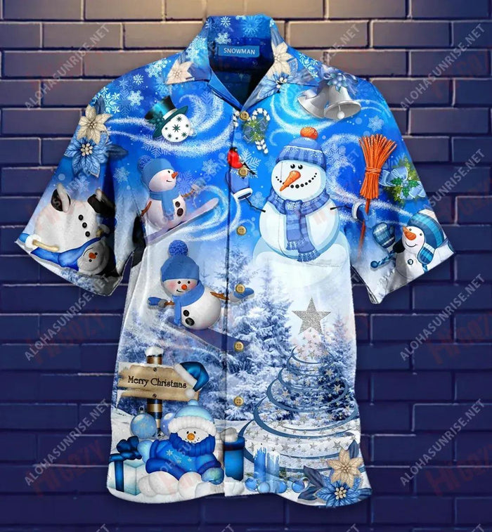 All I Want For Xmas Is Snowman Unisex Short Short Sleeve Shirt Summer Hawaiian T Shirts Best Hawaiian Shirts Hawaiian Shirts For Men, Hawaiian Shirt Gift, Christmas Gift