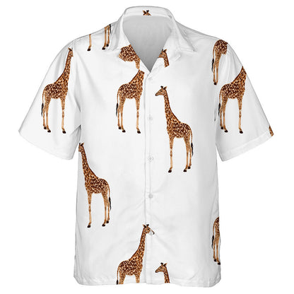 Patrún Álainn Le Sioráf Leithlisithe Ar Chúlra Bán Léine Haváís, Bronntanas Léine Haváíais, Bronntanas Nollag