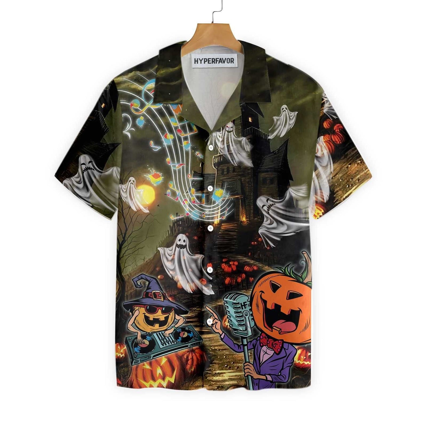 Music Night Halloween Hawaiian Shirt, Halloween Shirt For Men And Women,Hawaiian Shirt Gift, Christmas Gift
