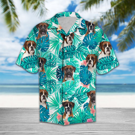 Tropical Boxer Lost In Beautiful Jungle Hawaiian Shirt,Hawaiian Shirt Gift, Christmas Gift
