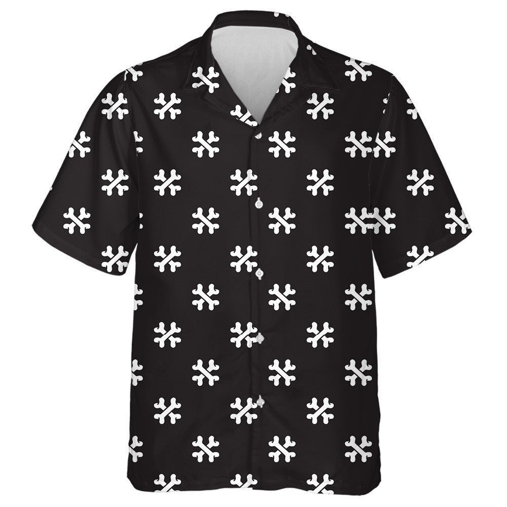 Madra Tras Chnámh Pirate Cúlra Aonair Oíche Shamhna Léine Haváís, Bronntanas Léine Haváís, Bronntanas Nollag