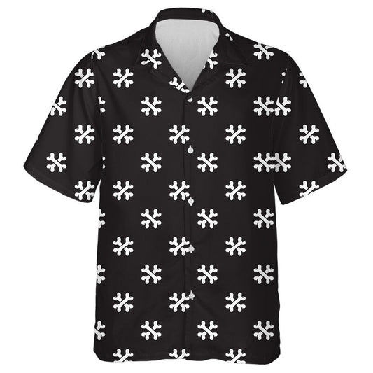 Madra Tras Chnámh Pirate Cúlra Aonair Oíche Shamhna Léine Haváís, Bronntanas Léine Haváís, Bronntanas Nollag