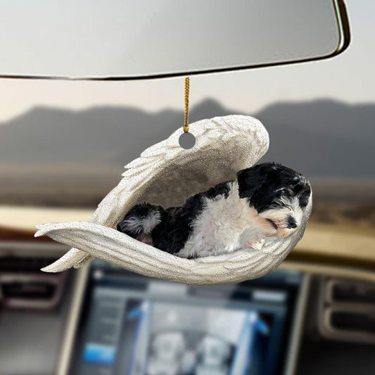 Portuguese Water Dog Sleeping Angel Portuguese Water Dog Lover Dog Moms Ornament,Christmas Decoration