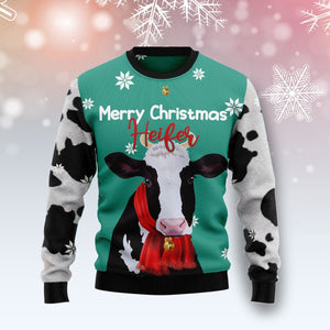 Cow Merry Christmas Heifer Ugly Christmas Sweater, Christmas Gift, Gift Christmas 2024