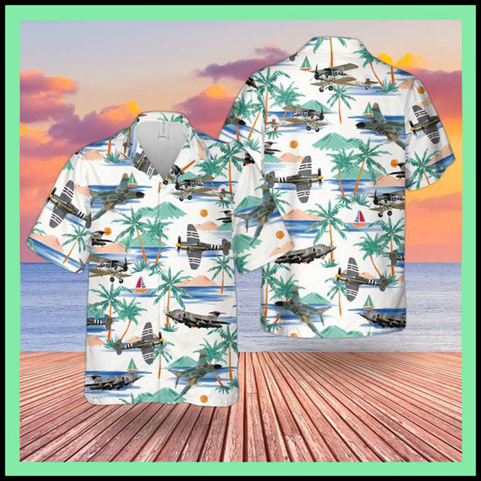 Aircraft hawaiian shirt, Hawaiian Shirt Gift, Christmas Gift