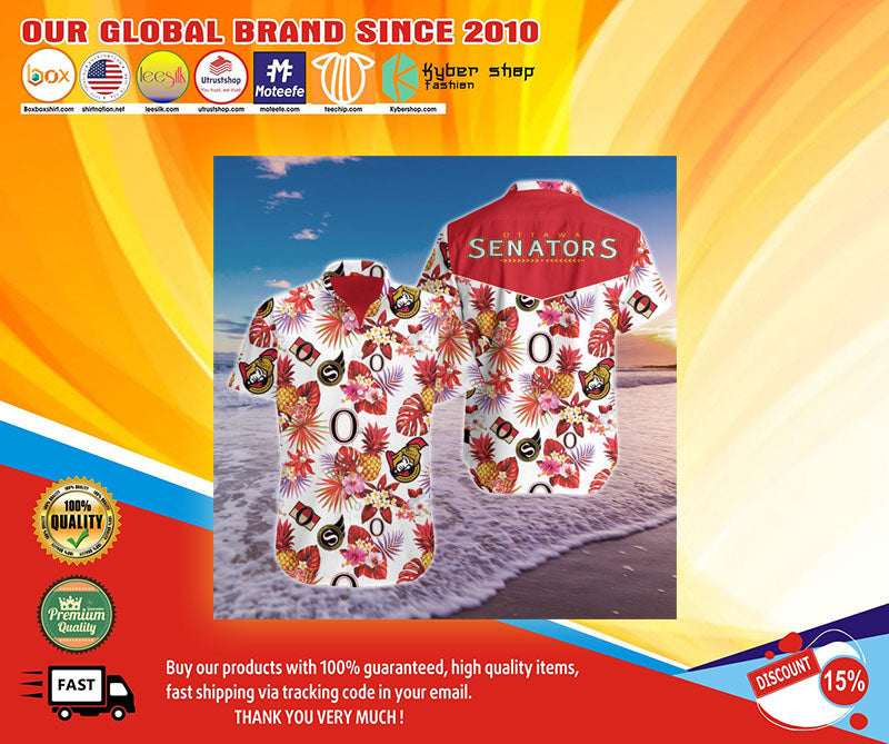 Ottawa Senators Hawaiian Shirt, Hawaiian Shirt Gift, Christmas Gift