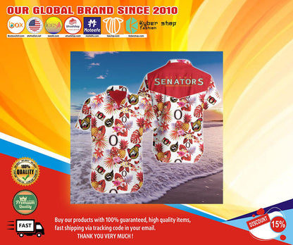 Ottawa Senators Hawaiian Shirt, Hawaiian Shirt Gift, Christmas Gift