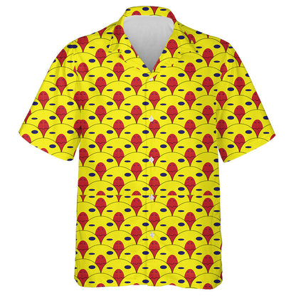 Hand Drawn Abstract Face Of Duck Hawaiian Shirt, Hawaiian For Gift