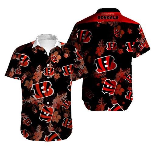 Cincinnati Bengals Hawaiian Shirt_Hawaiian Shirt Gift, Christmas Gift
