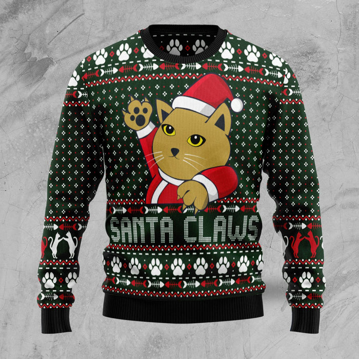 Cat Santa Claws Christmas Ugly Christmas Sweater,Christmas Gift,Gift Christmas 2022