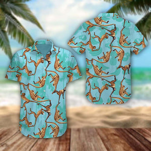 Lovely Monkey Hawaiian Aloha Shirt Hawaiian Shorts Beach Short Hawaiian Aloha Shirt Hawaiian Shorts Beach Short Shirt, Hawaiian Shirt Gift, Christmas Gift