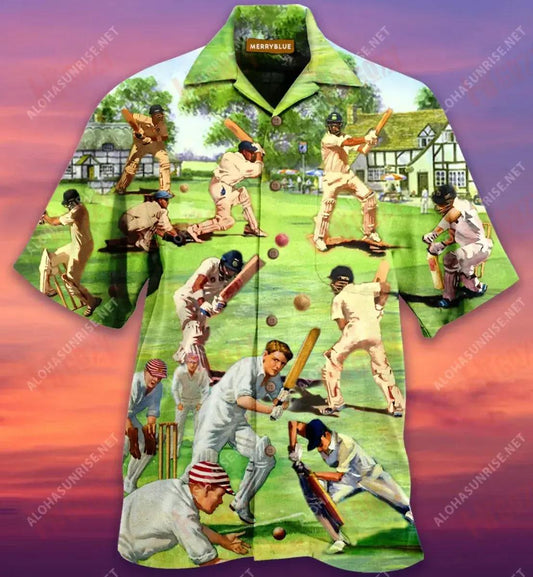 Cricket Swing Big And No Ding Léine Haváí Unisex Muinchille Farraige Gearr Muinchille Oirbheartaíochta Léinte Haváise Greannmhar Léinte Haváise Greannmhar, Bronntanas Léine Haváís, Bronntanas Nollag